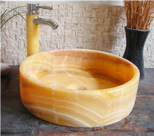 Natural Stone Sinks,Wash Basins, Honey Yellow Onyx Wash Basins Natural Stone Sinks,Wash Basins, Honey Yellow Onyx Wash Basins
