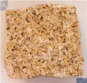 Zhangpu-Rust Yellow Granite Paving Stone,Cube Ston
