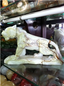 Light Green Onyx Animal Artifacts, Handcrafts