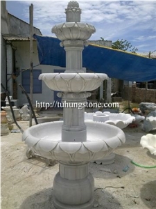 White Marble Water Fountains, Salt White Marble Fountains