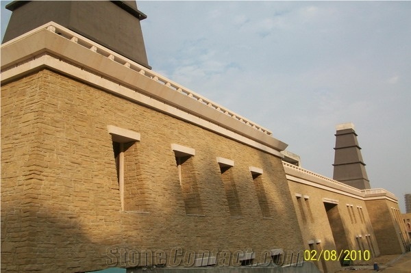 Yellow Sandstone Wall Cladding,Sandstone Mushroom