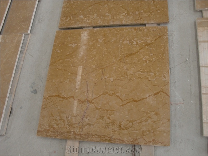 Imperial Gold Limestone Tiles, Egypt Yellow Limestone
