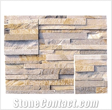 Rusty Slate Stacked Stone, Beige Slate Stacked Stone