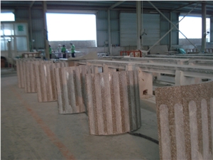 Around Arc Plate, Pink Granite Column