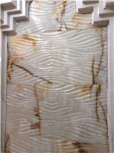 White Onyx Walling