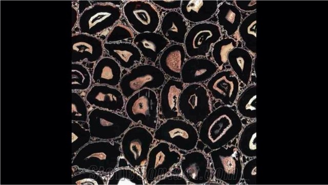 Black Semiprecious Stone
