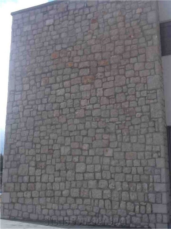 Rockface Rodos Stone, Beige Quartzite Building, Walling