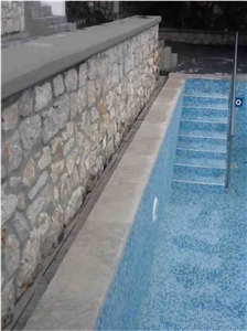 Rockface Rodos Stone, Beige Quartzite Building, Walling