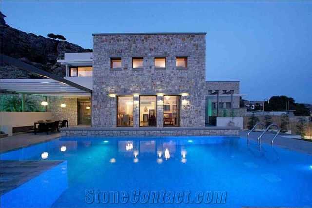 Building Wall Stones, Beige Quartzite Wall