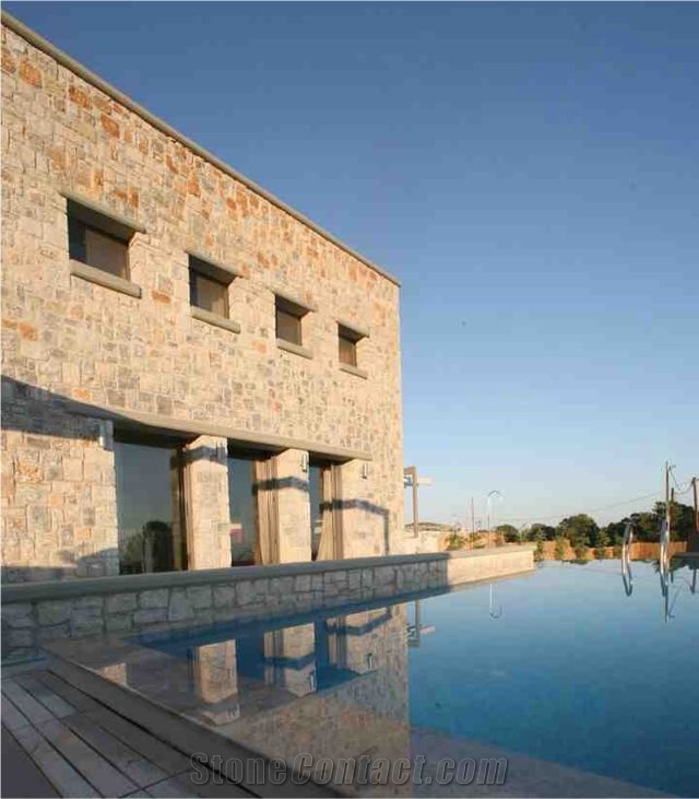 Building Wall Stones, Beige Quartzite Wall