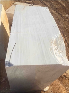 Bianco Dolomite White Marble Block, Turkey White Marble