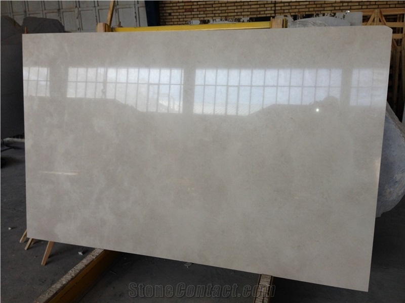 Gohare Beige Limestone Polished Slab, Iran Beige Limestone