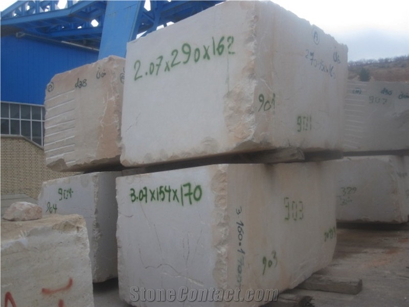 Iranian Gohare Beige Limestone, Gohare Beige Limestone Block