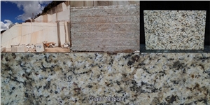 Giallo Santa Cecilia Napoli Granite, Brazil Yellow Granite Block
