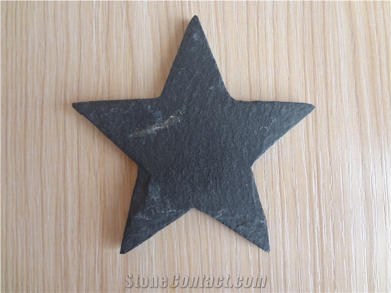 Slate Placemat and Coaster, Black Slate Kitchen Accessories