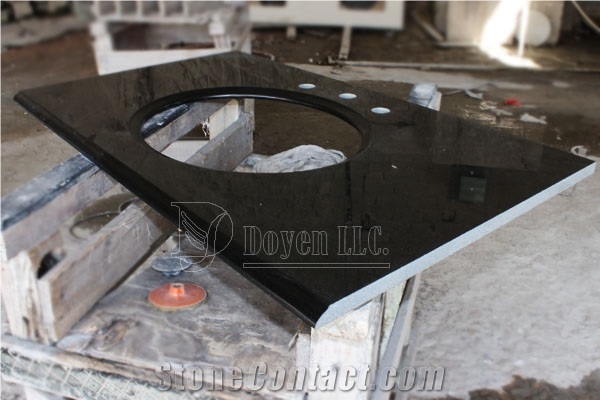 Absolute Black Granite Og Edge Vanity Top