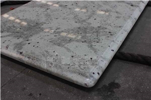 Andromeda White Prefab Kitchen Polished Granite Table Tops