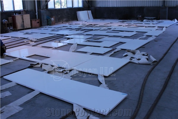 Bma100 Sky White Kitchen Worktops & Islands, Bma100, Sky White Quartzite Kitchen Worktops