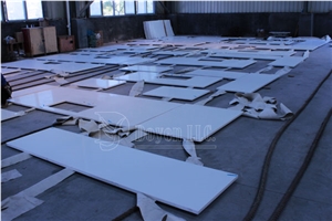 Bma100 Sky White Kitchen Worktops & Islands, Bma100, Sky White Quartzite Kitchen Worktops