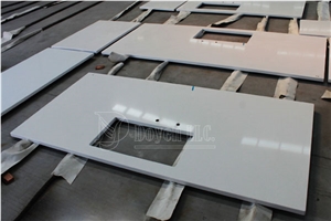 Bma100 White Quartz Kitchen Countertop Units, Sky White Quartzite Kitchen Countertops