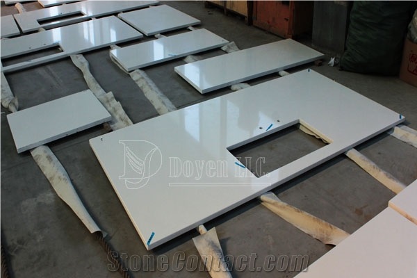 Bma100 White Quartz Kitchen Countertop Units, Sky White Quartzite Kitchen Countertops