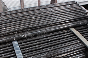 China Brown Polished Marble Building Molding & Liners, Portoro Gold Black Marble Moldings, Portor Gold Marble Border