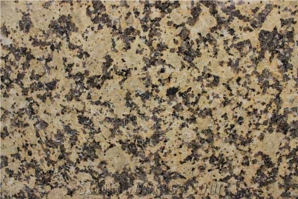 China Chrysanthemum Yellow Polished Granite Slabs