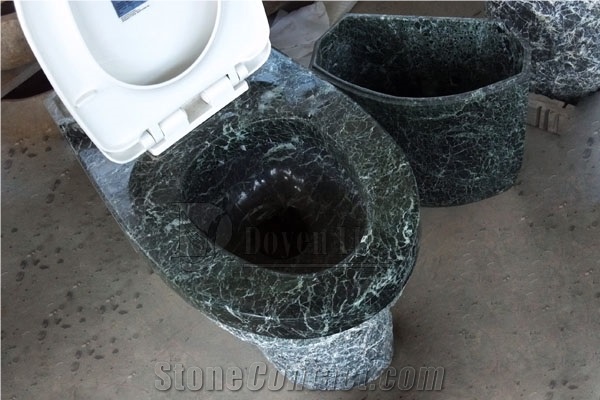 China Green Polished and Natured Toilet Sets