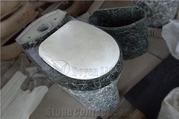 China Green Polished and Natured Toilet Sets