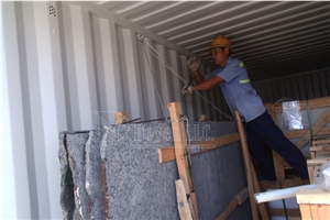 China Tiger Skin White Polished Granite Slabs, China Grey Granite