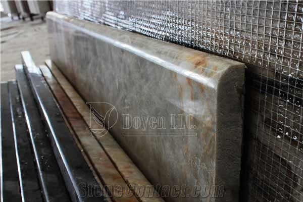 Demi Bullnose Edge Custom Kitchen Polished Marble Table Tops or Bar Tops