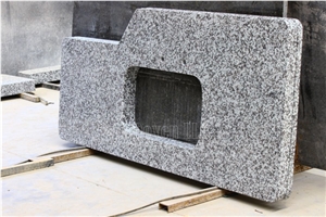 G439 Custom Kitchen Grey Granite Countertops, China Luna Pearl Grey Granite Countertops