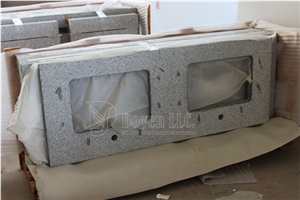 G603 Double Rectangular Sink Vanity Tops