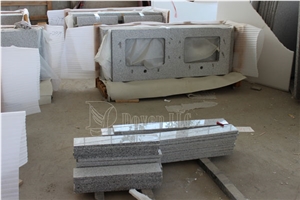 G603 Double Rectangular Sink Vanity Tops