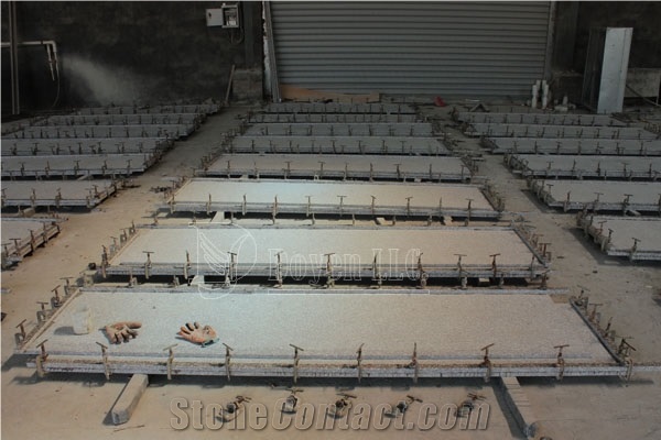 G664 Granite Prefab Kitchen Countertops Processing