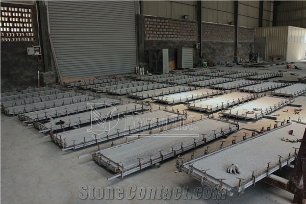 G664 Granite Prefab Kitchen Countertops Processing