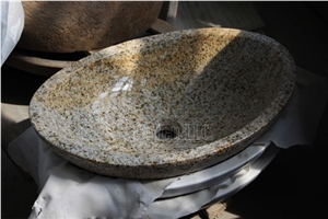 G682 Oval Bowl Sinks & Vessel Basins, Golden Peach, Desert Gold, Rusty Yellow Granite Basins G682 Oval Bowl Sinks & Vessel Basins, Golden Peach, Desert Gold, Rusty Yellow Granite Basins