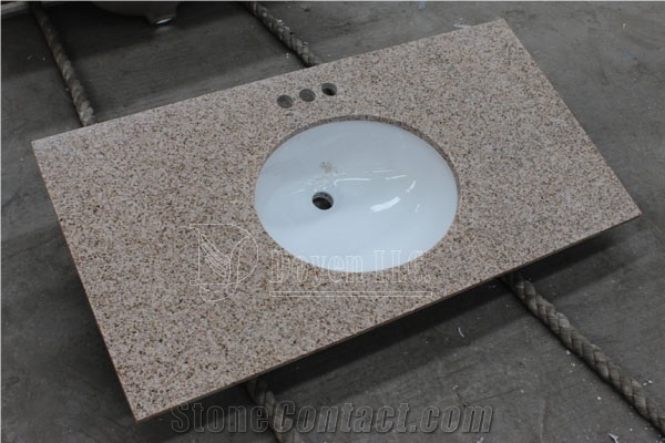 G682 Rusty Yellow Granite Vanity Tops