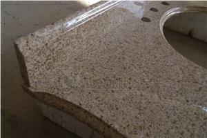 G682 Rusty Yellow Vanity Tops, Rusty Yellow Bath Tops