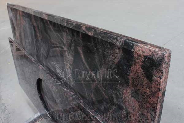 India Aurora Granite Laminated Beveled Edge Countertop