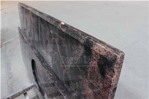 India Aurora Granite Laminated Beveled Edge Countertop