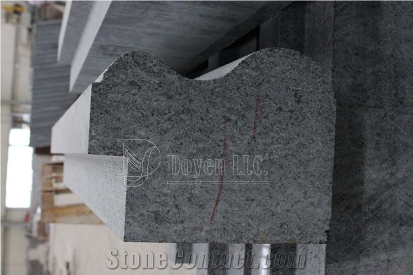 India Black Pearl Custom Exterior Polished Granite Mouldings