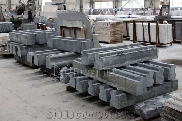 India Black Pearl Custom Exterior Polished Granite Mouldings