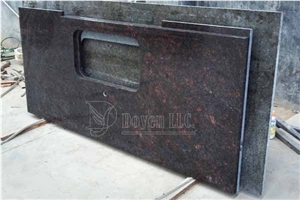 India Tan Brown Polished Red Granite Countert Tops