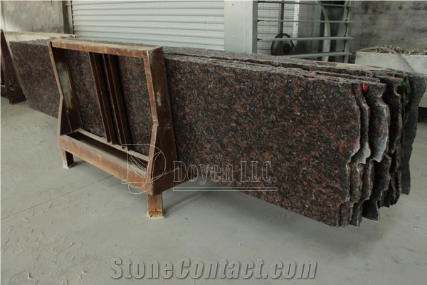 India Tan Brown Polished Red Granite Countert Tops