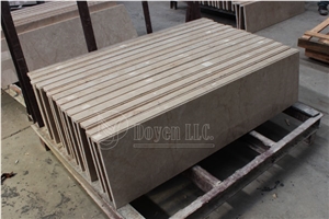 Iran Royal Botticino Polished Beige Marble Buildings Stair Treads