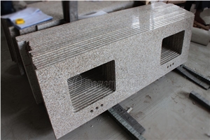 Navajo White Granite Double Sink Vanity Tops
