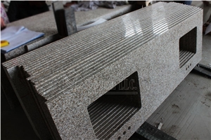 Navajo White Granite Double Sink Vanity Tops