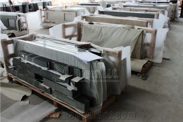 Navajo White Granite Double Sink Vanity Tops