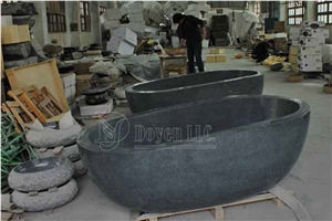 Nero Impala Honed Bathtubs, G654 Black Granite Bathtubs